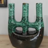 Candle holder from Tamegroute Morocco Marrakech vintage ceramic design