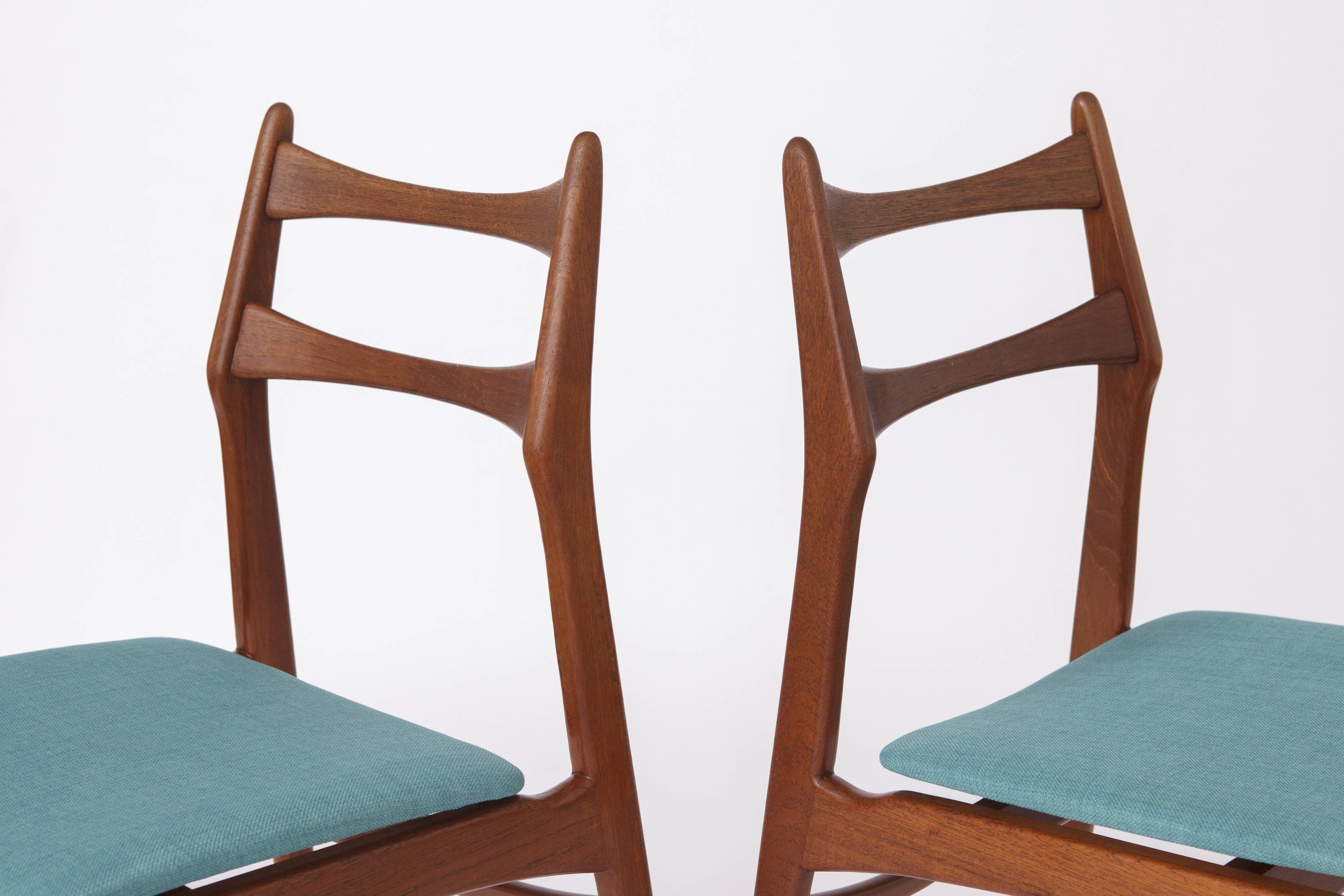 Set of 4 Habeo “Boomerang” Teak Dining Chairs, 1960s Germany | Mid-Century