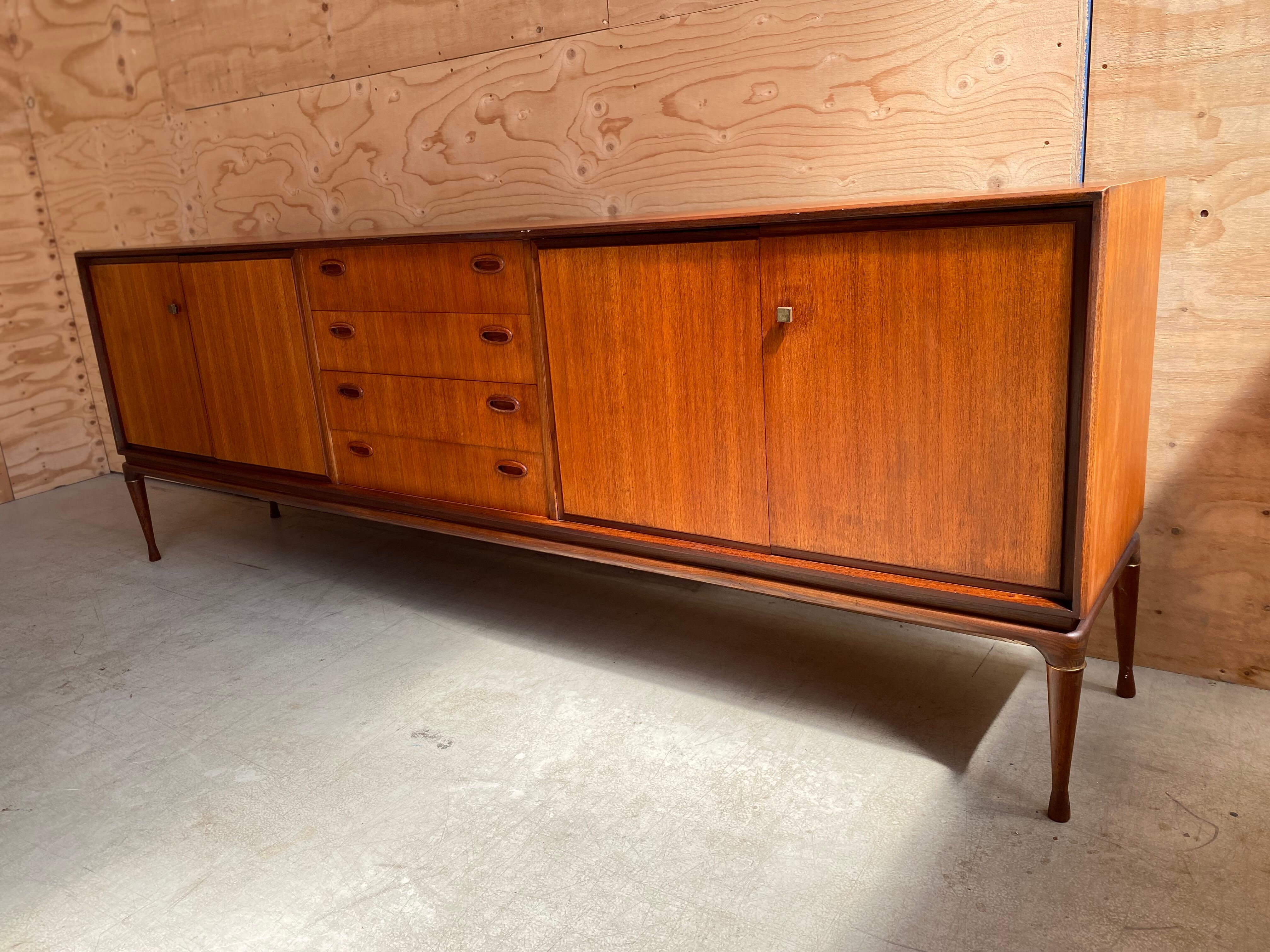 Vintage Scandinavian Danish teak sideboard, 1960s