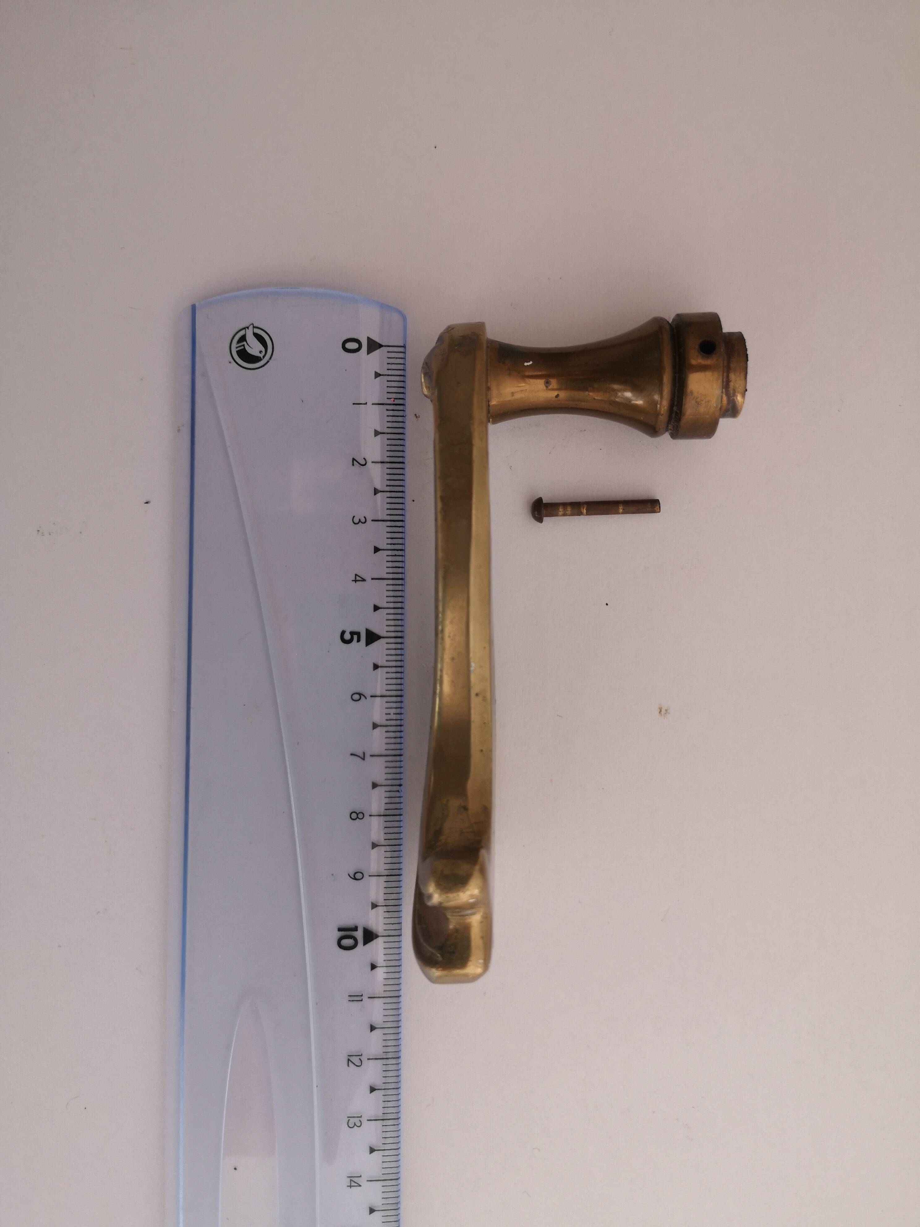 Set of 10 pairs of solid brass door handles – antique style / classic