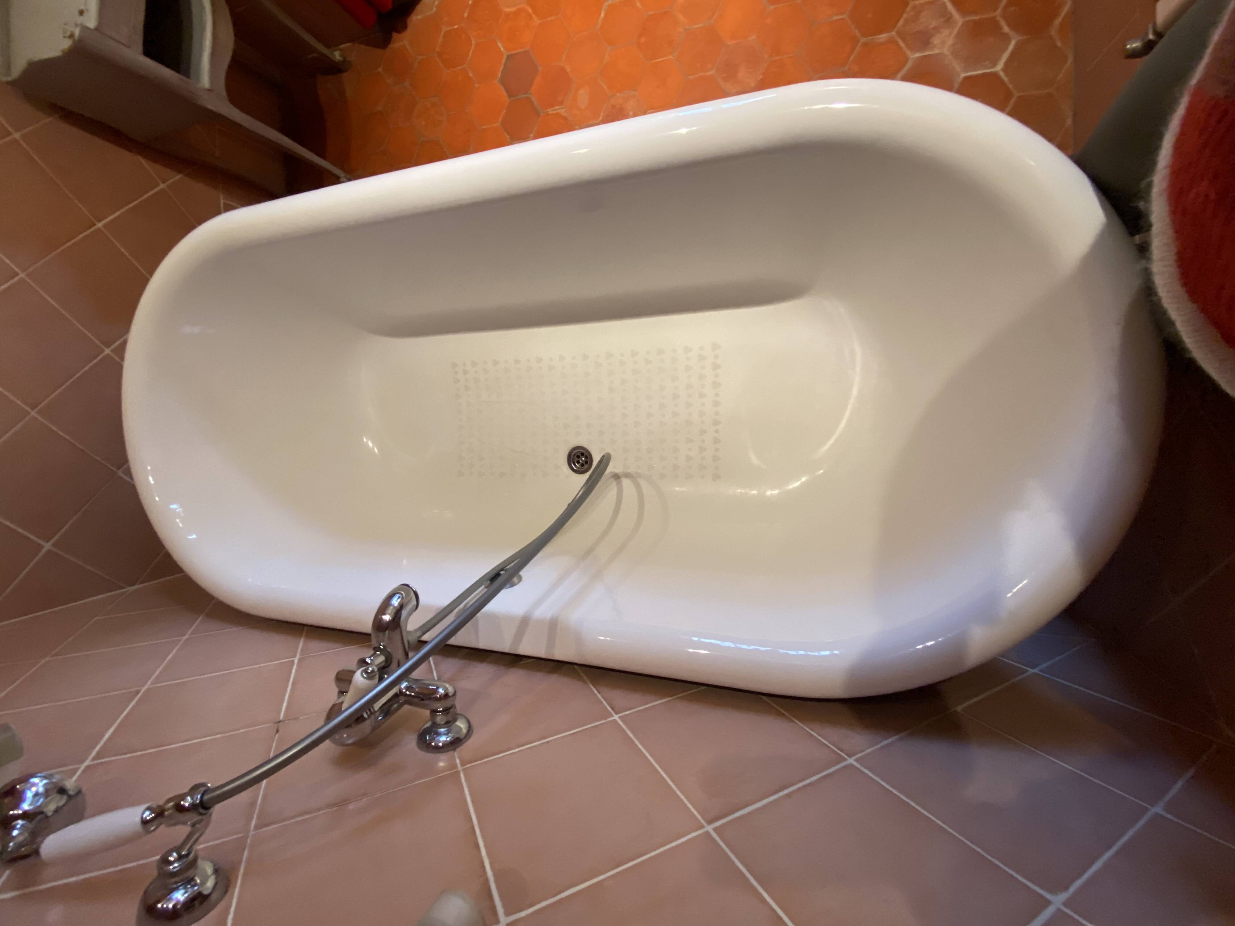 baignoire à pattes de lion