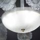 Luxury Barovier & Toso chandelier, Murano Pulegoso glass, 1950s
