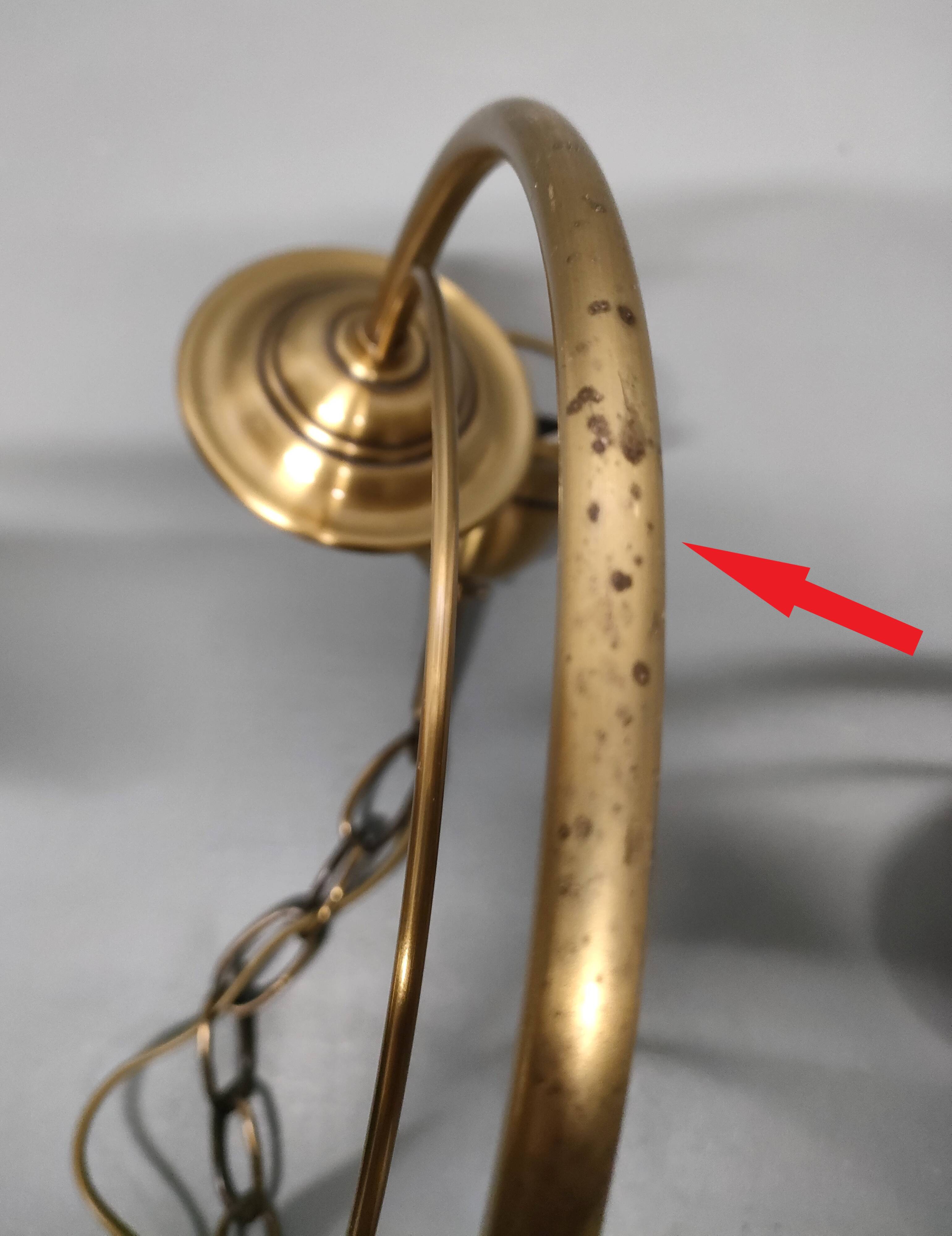 CVL (Val de Loire Creations) ~ Chandelier ~ Chatelet Collection - 5 lights ~ Burnished brass - 21st century