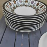 12 hollow plates Boch la Louvière 60s