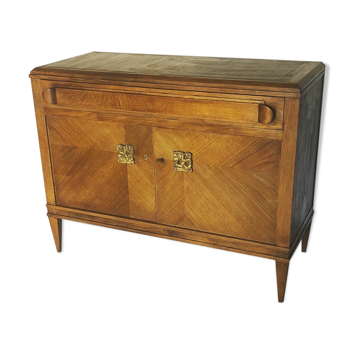 Art deco period neo-classical style writing desk, France 1940
