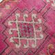 Tapis de couloir rose vintage, 88 x 334 cm