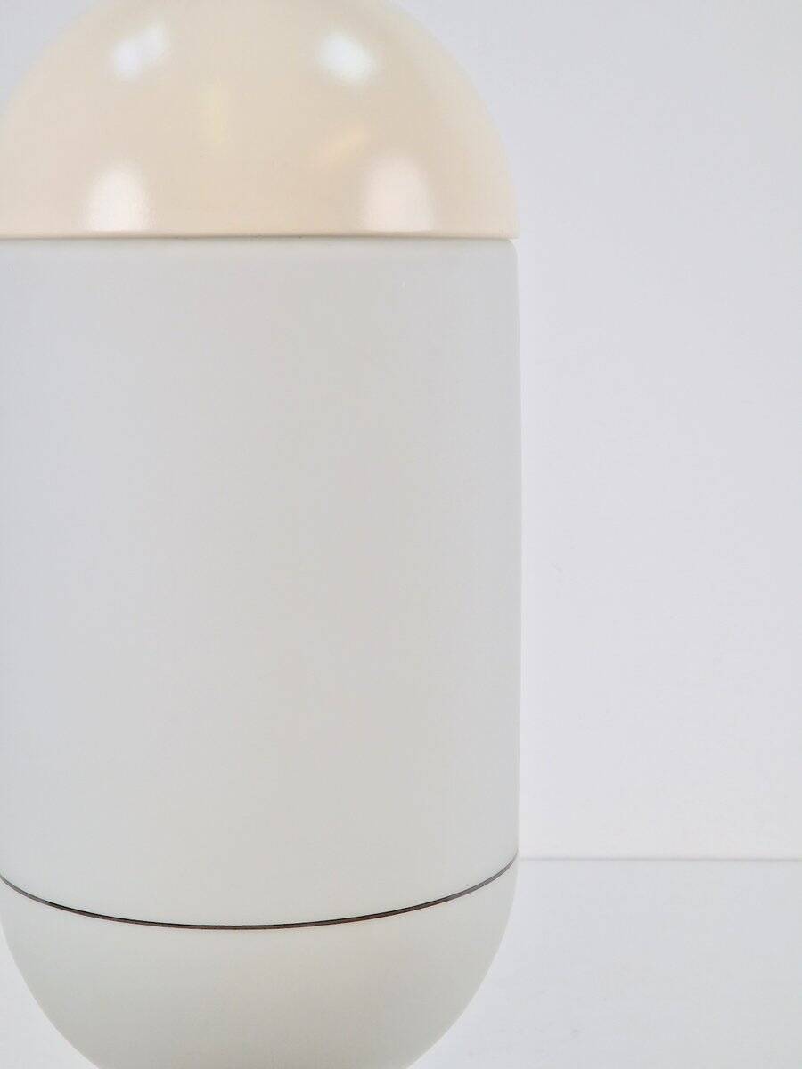 Vintage Pill Pendant Lamp in Milk Glass from Peill & Putzler, Germany, 1960s