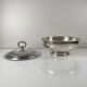 Vegetable dish / Italian soup tureen in silver-plated metal, PM Italy, circa 1960-1980.