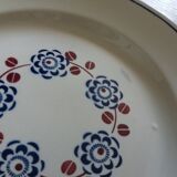 Faience dish Badonviller model Bagatelle Art Deco decoration early 20th