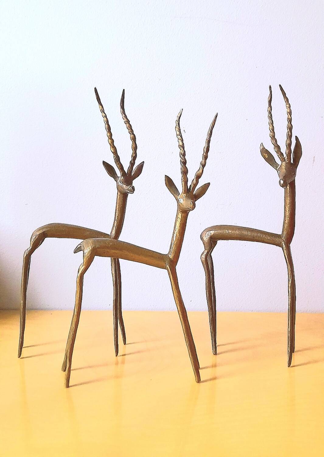 African antelopes in brass 70s