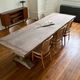 Monastery table in solid old oak – SUN 400 by 120 cm
