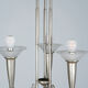 Art Deco chandelier circa 1930 in metal and glass
