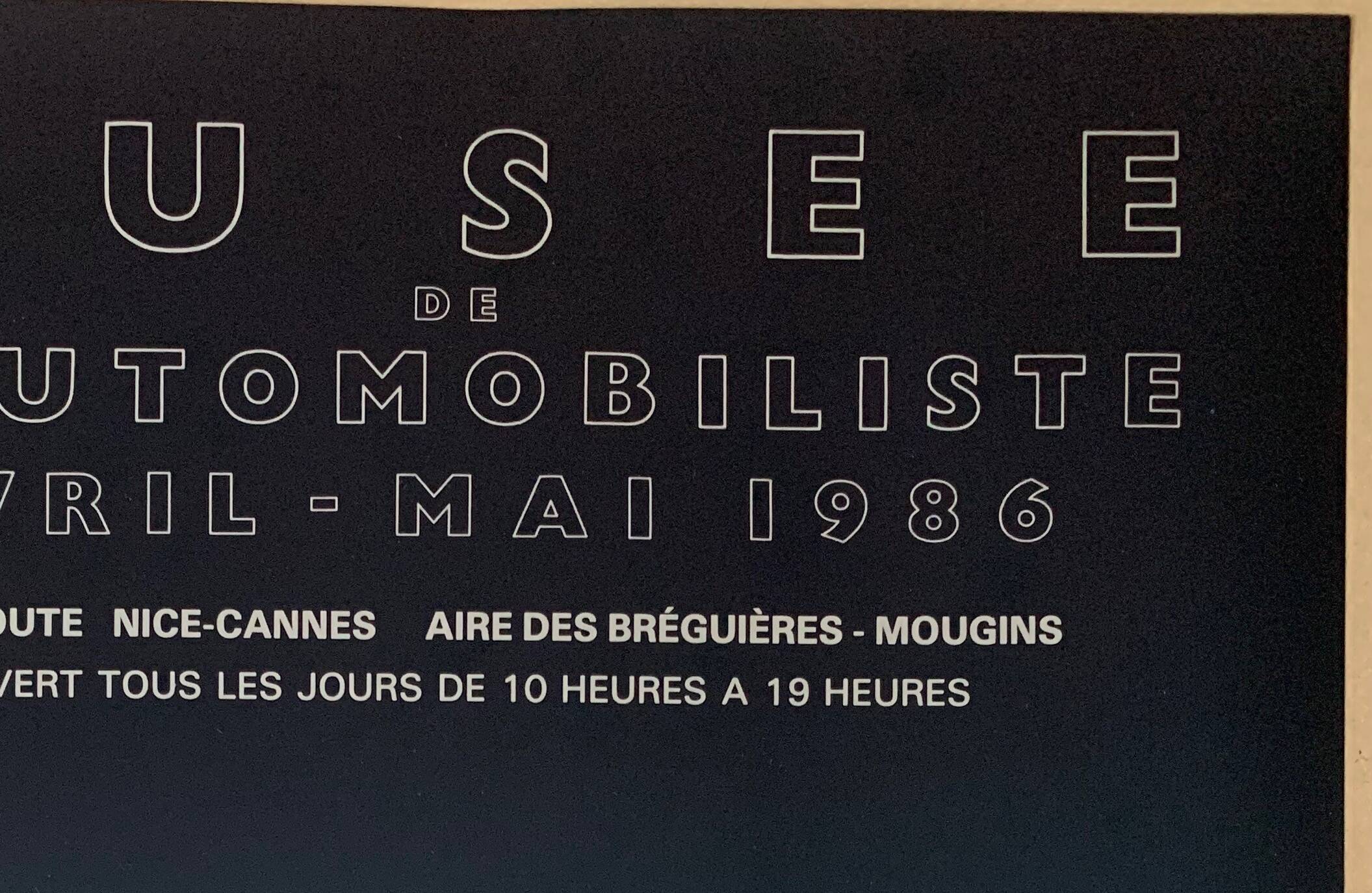 Affiche de Musée L’Automobiliste de 1986 de Mercedes-Benz