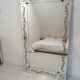 Large brasserie bistro mirror in eglomised glass
