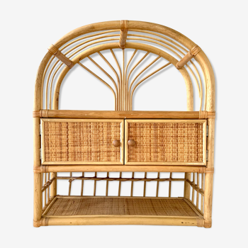 Rattan shelf