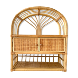 Rattan shelf