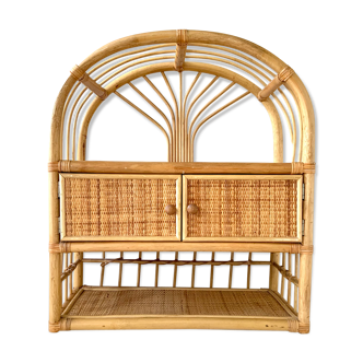 Rattan shelf