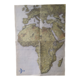 Map of the reliefs of Africa by Swiss Air