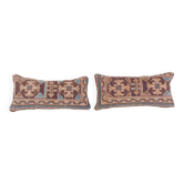 Set of 2 vintage Turkish cushion covers 25x51 cm