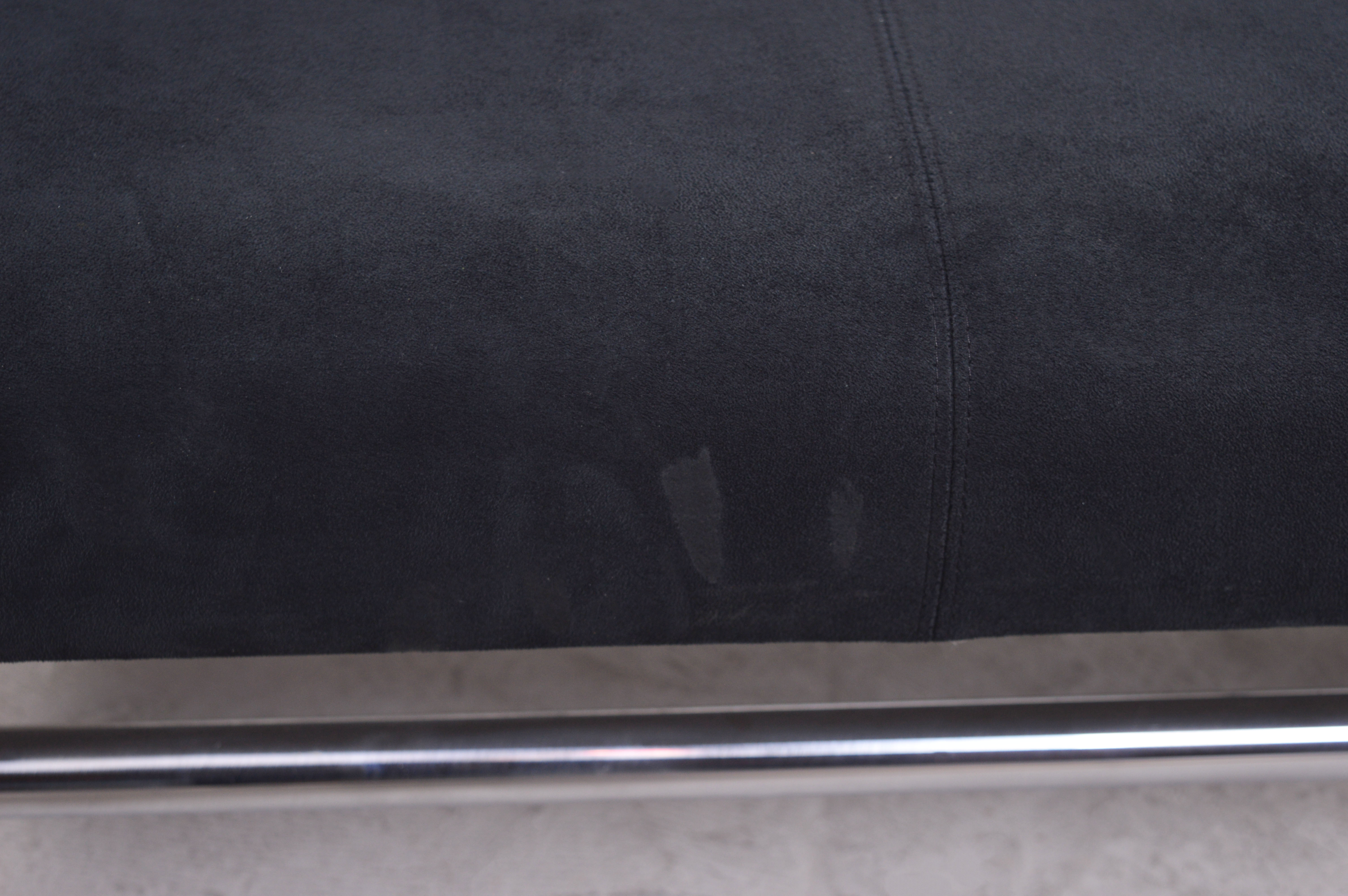 Danish "daybed" bench in leather and alcantara - 1980