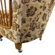 Set of 2 vintage wooden armchairs / club chairs