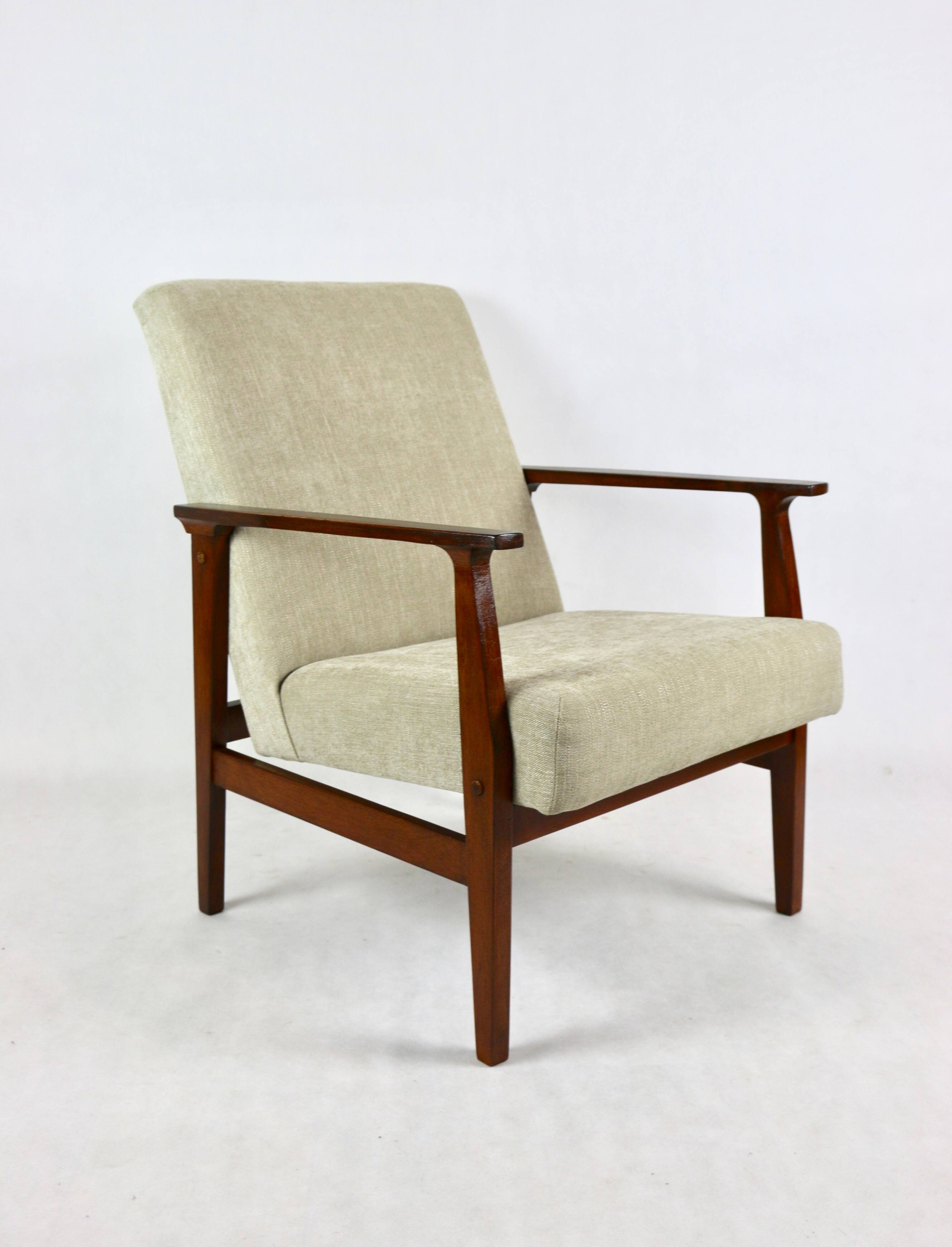 Vintage Beige Club Armchair, 1970s