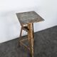 Sculptor's stool in oak, mid-20th century.