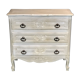 Louis XV style chest of drawers in oak wood 60s