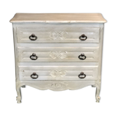Louis XV style chest of drawers in oak wood 60s