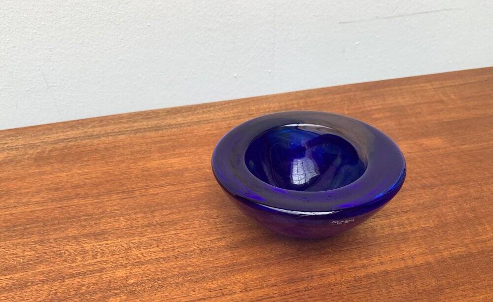 Vintage Swedish glass bowl by Kosta Boda