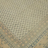 Handmade oriental contemporary 1980s 285 cm x 370 cm beige wool carpet