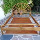 Double rattan bed 60s