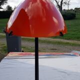 Vintage lamp in orange and white opaline