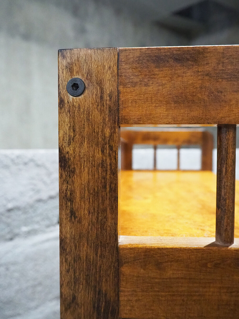 Vintage wooden shelf