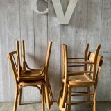 Set of 4 mismatched bistro chairs