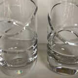 Pair of bohemian crystal vases