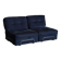 Canapé modulaire vintage en velours bleu nuit – 2 modules