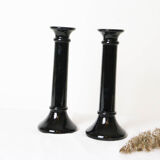 2 chandeliers, Arcoroc style, vintage French