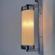 Bauhaus Chrome and Milk Glass Wall Lamp, 1940s - Czechoslovakia