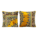 Set of 2 vintage velvet cushion covers 48x48 cm