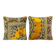 Set of 2 vintage velvet cushion covers 48x48 cm