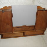Extended stand cabinet storage cabinet wooden makeup with mirror