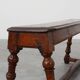 Antique English oak farmhouse bench, UK ca. 1850