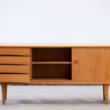 Vintage Scandinavian sideboard in blond oak 1960