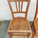 3 wooden bistro chairs
