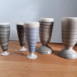 Stoneware soliflore vases