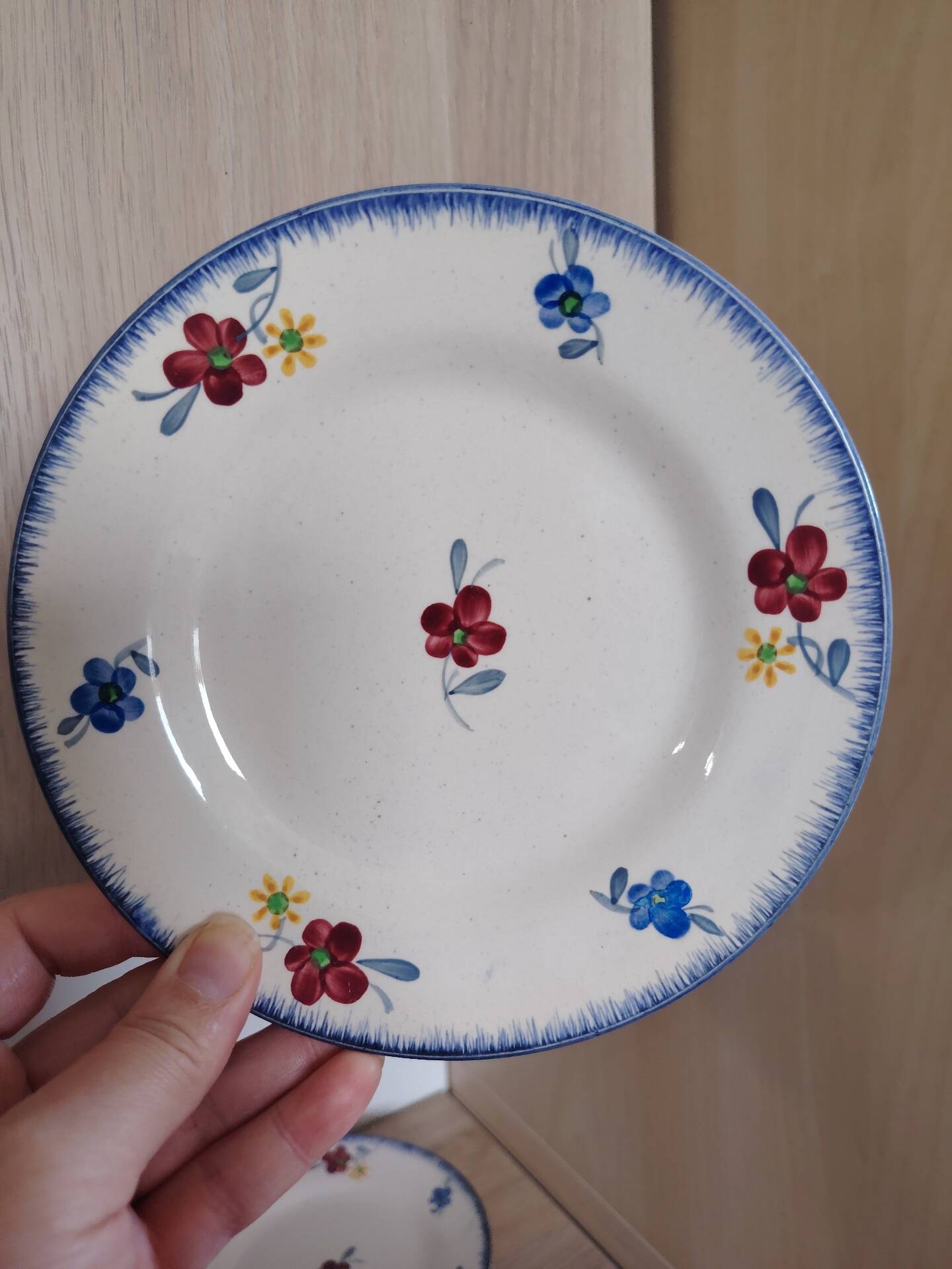 6 dessert plates Mary-Lou Digoin Sarreguemines