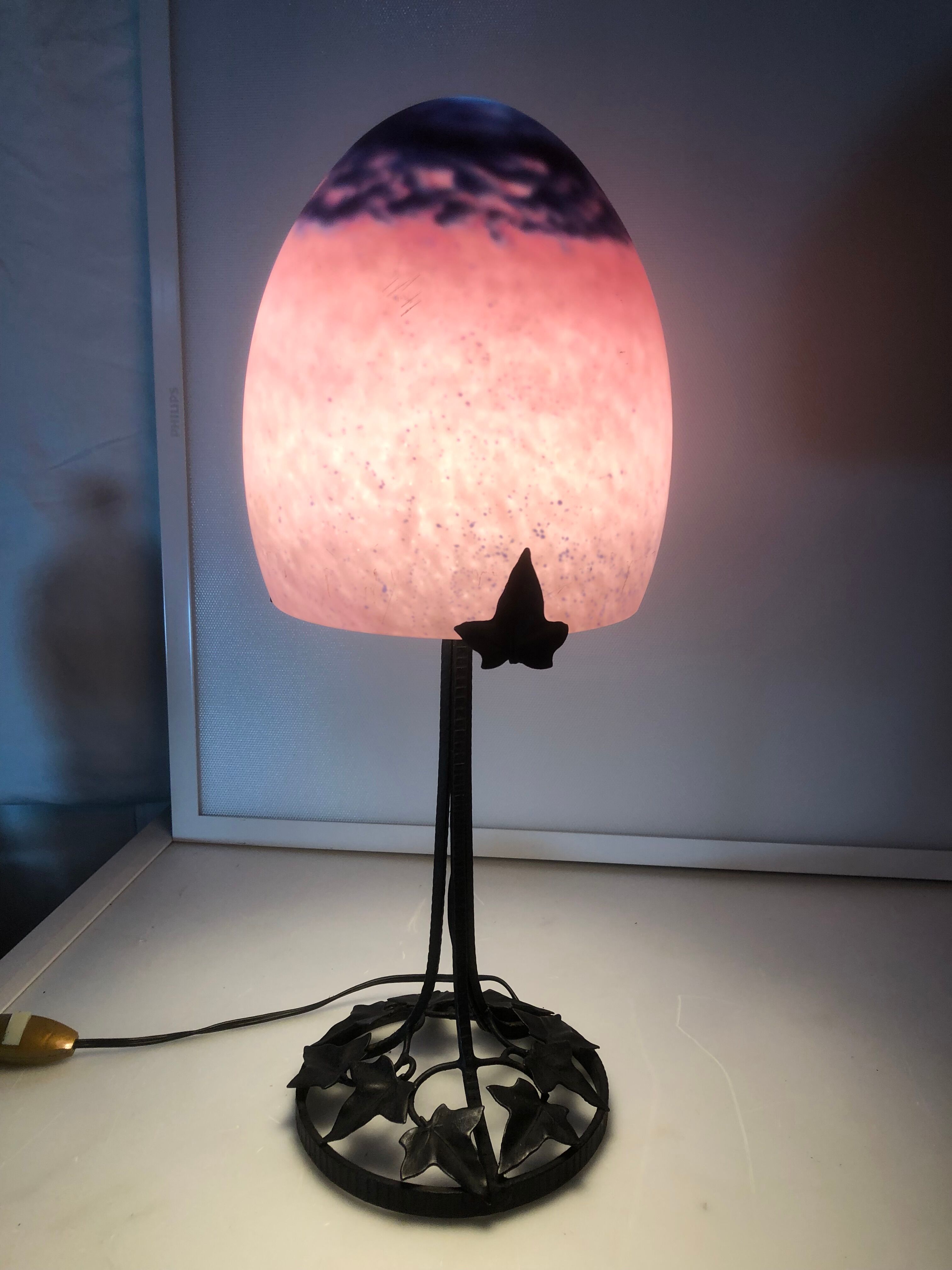 Art deco mushroom lamp