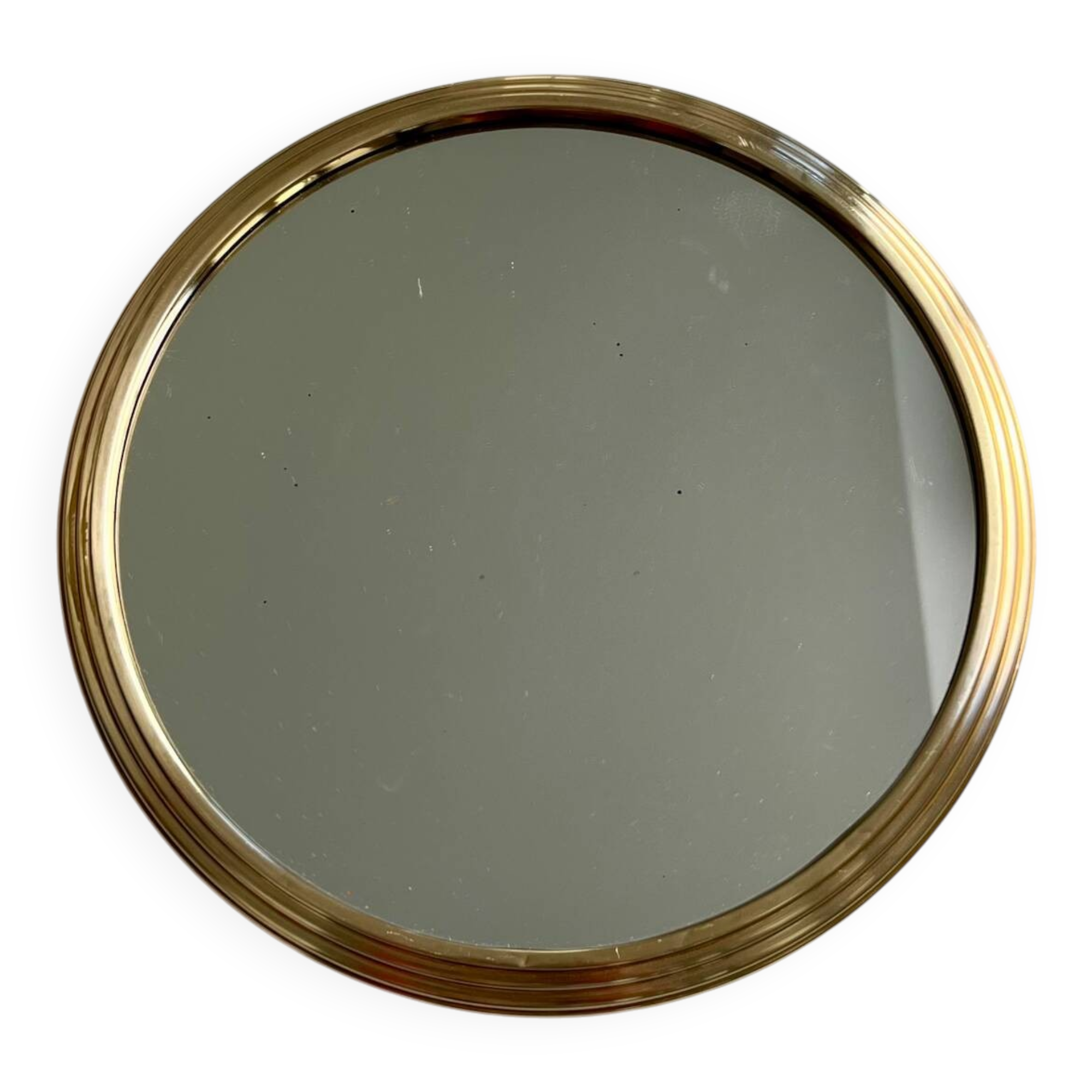 Golden Art Deco mirror plateau