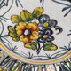 Set of four floral plates Longwy Toledo Talavera Sarreguemines LB